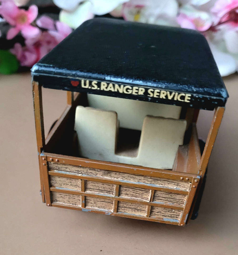 Vintage Collectable WOODY FORD PANEL TRUCK 854-5K-With Broken Steering Wheel, As Pictured