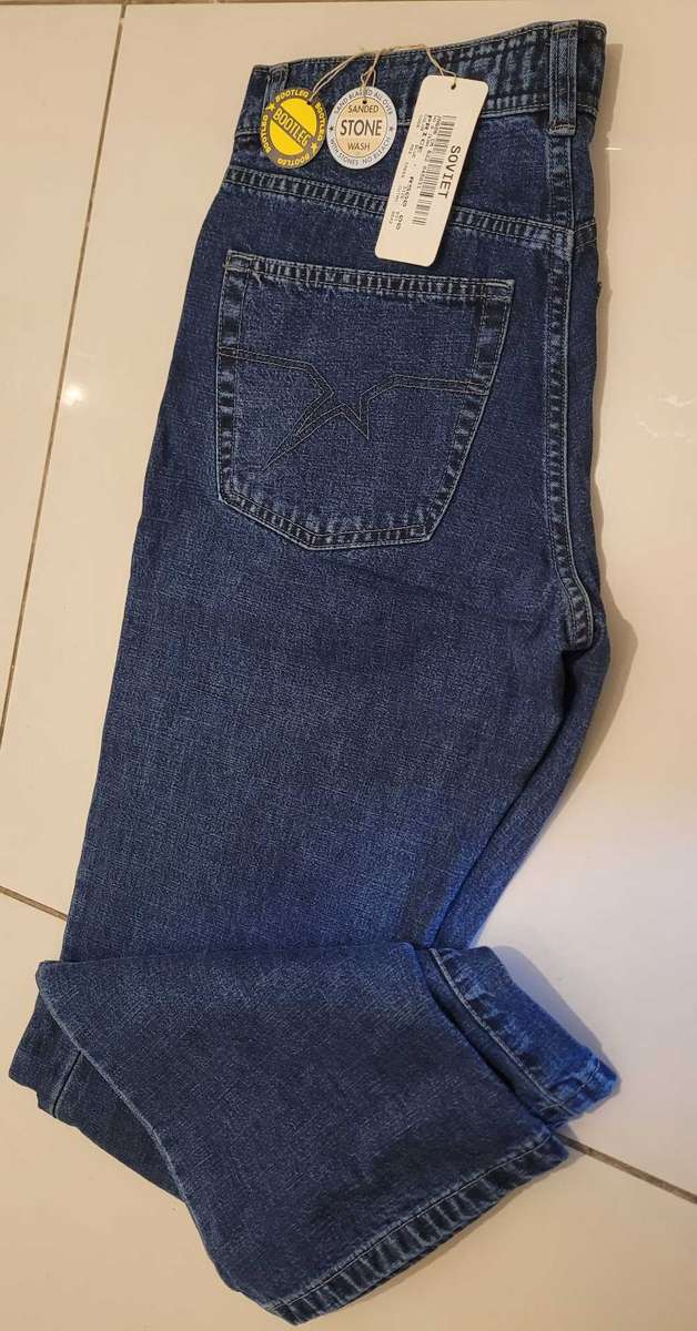 Size 31 Soviet Bootleg No.6 Stone-Wash Jeans