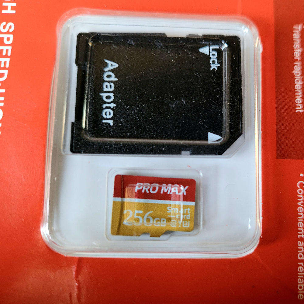 256 GB High Speed Micro SD Card (With Adaptor)