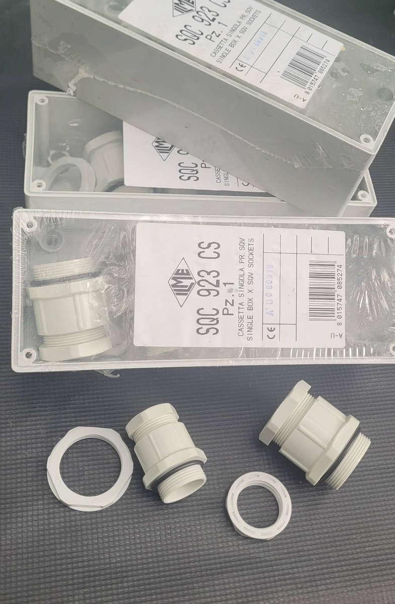 PVC Fittings Lot. SQC 923 CS Sockets.   Bid Per Box-To Take All 9x Boxes)
