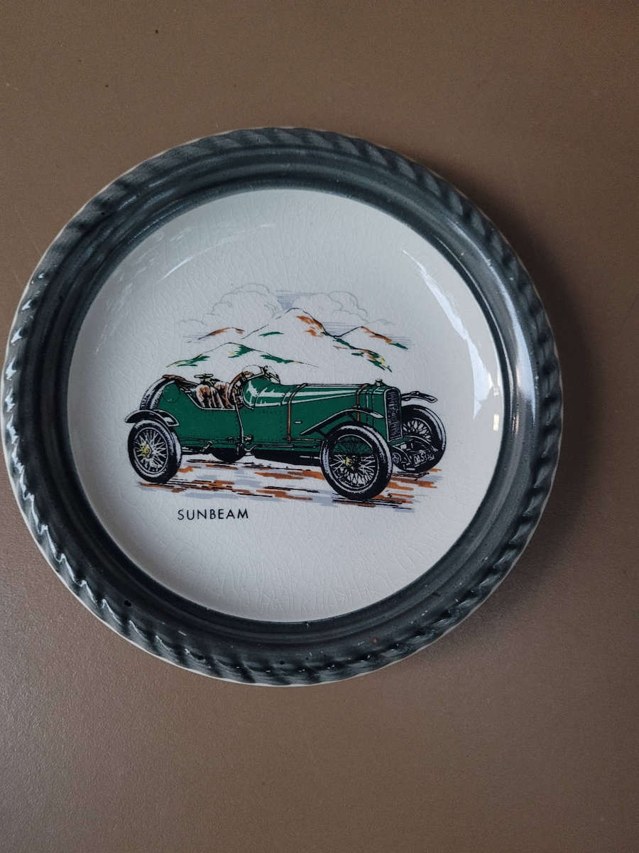 Vintage Collector Car-Themed Ceramic Coasters & More-As Pictured. (Bid Per Lot)