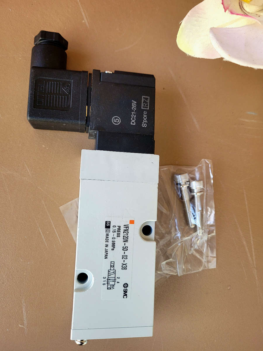 SMC (Japan) 5-Port Solenoid Valve (For Double-Acting Pneumatic actuators).