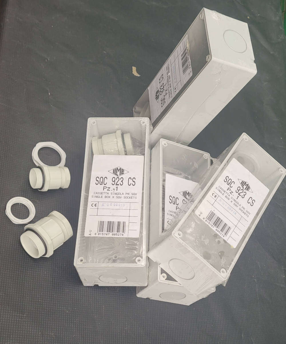 PVC Fittings Lot. SQC 923 CS Sockets.   Bid Per Box-To Take All 9x Boxes)