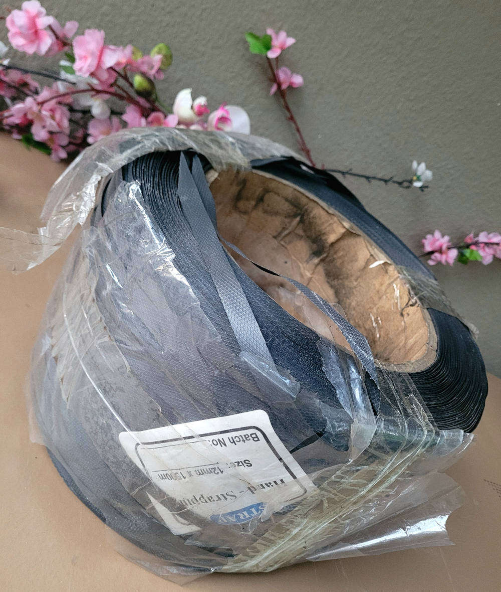 As Used...1500m x 12mm Hand Strapping Roll (In Aging Packaging-As Pictured).