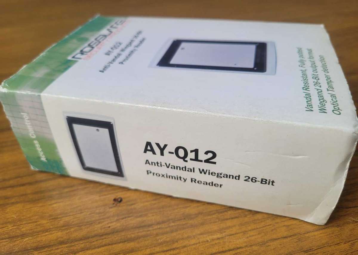 (UNBOXED). Rosslare Anti-Vandal 26-Bit Wiegand Metallic Proximity Reader AY-Q12