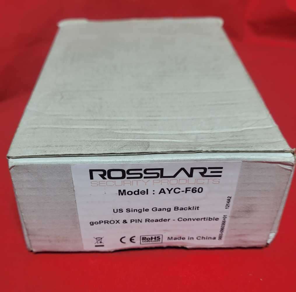 Rosslare Us Single Gang Backlit Go Prox & PIN Reader - Convertible Ayc-F60