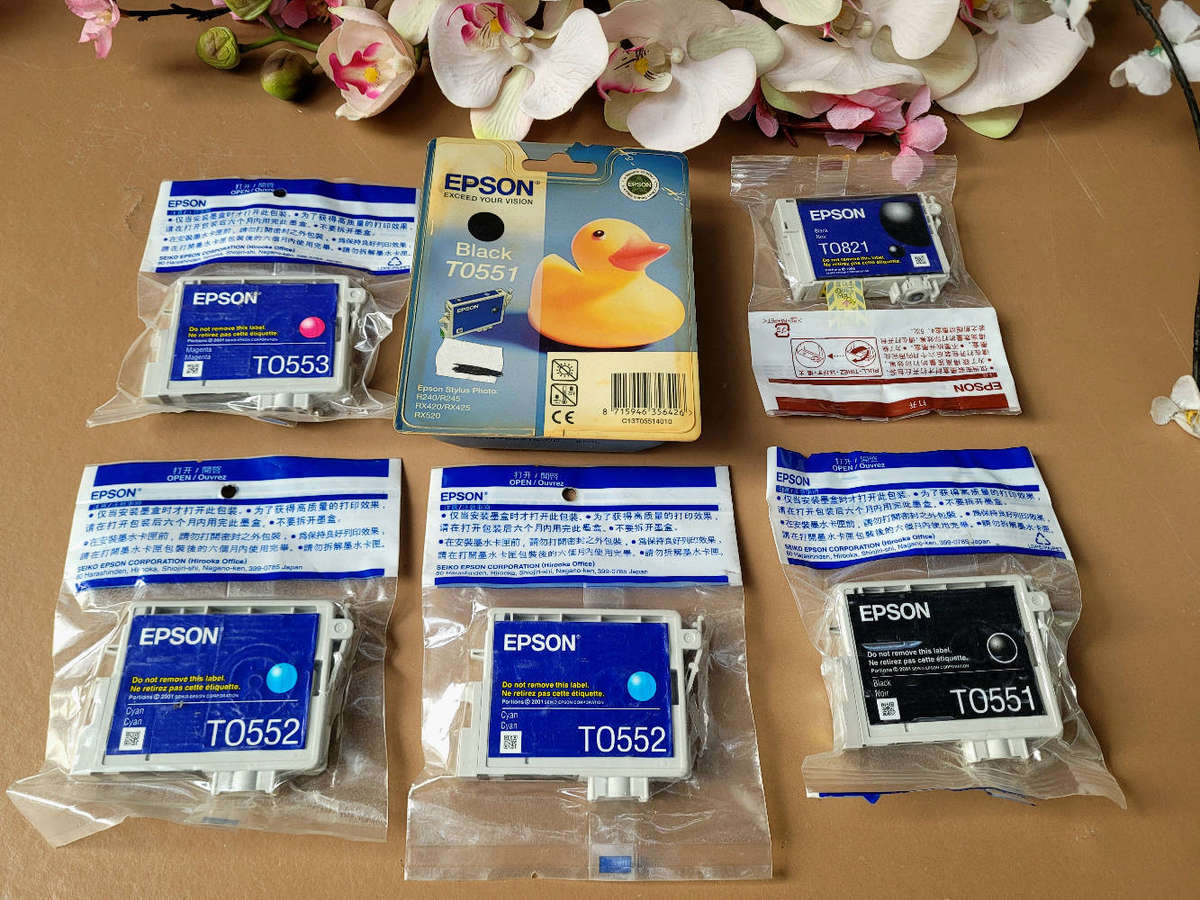 JOB-LOT EPSON Unused Ink Printer Cartridges  (Bid Per Lot)