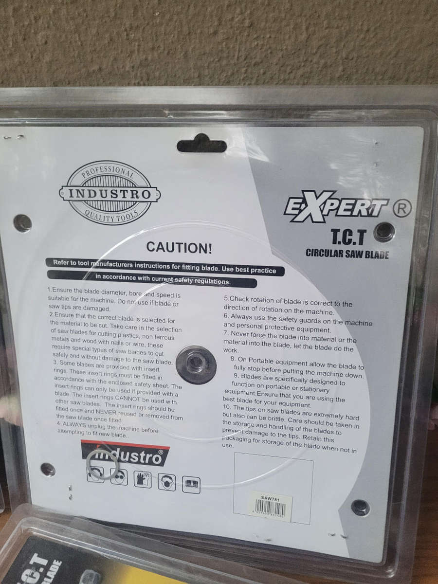 AS USED..250mm Circular Saw Blades. Former Display Items With Some Dust/Rust . (Bid Per Piece)