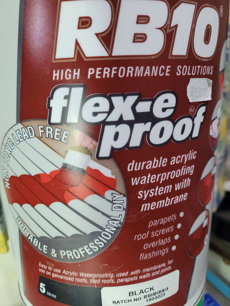 RB10 5L Flex-E  (Black Colour) Waterproof Paint