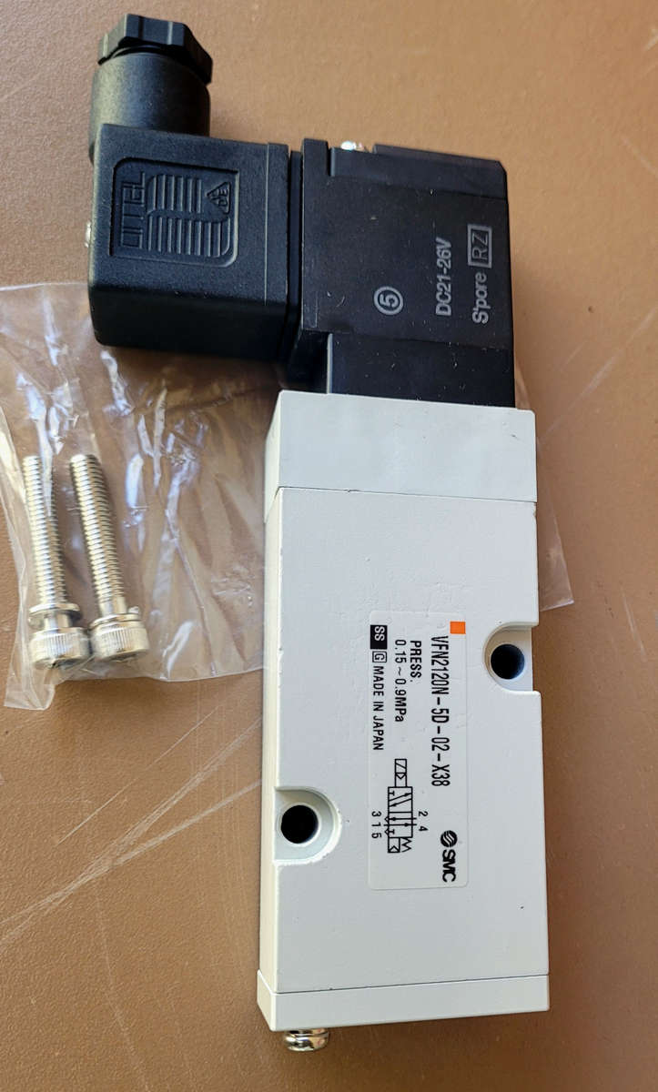 SMC (Japan) 5-Port Solenoid Valve (For Double-Acting Pneumatic actuators).