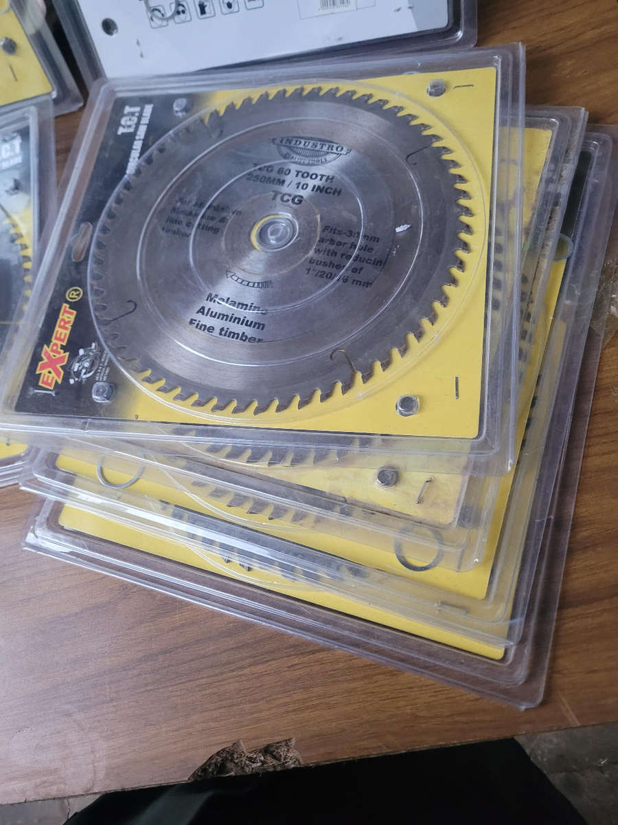 AS USED..250mm Circular Saw Blades. Former Display Items With Some Dust/Rust . (Bid Per Piece)