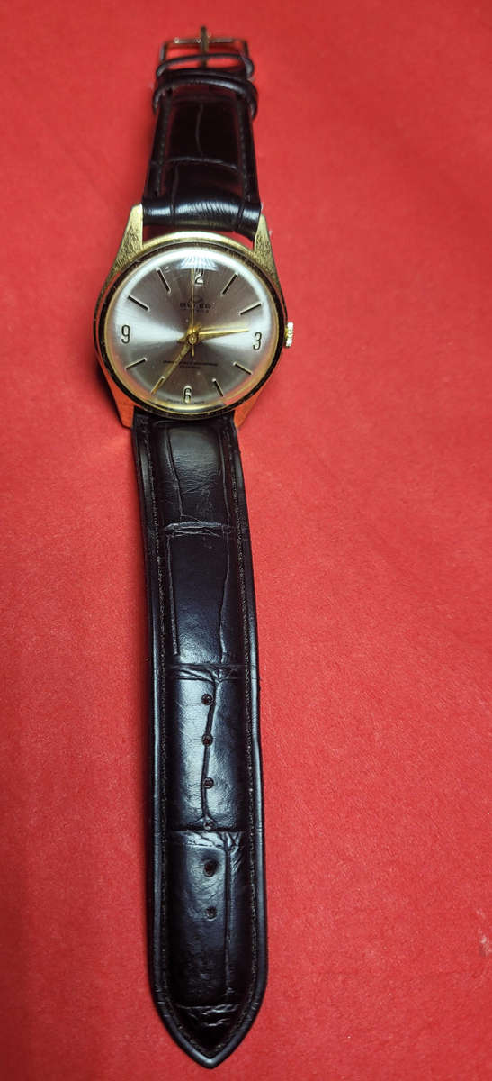 BULER NIVAROX (1262) 17 Jewels Hand-Wound Anti-Magnetic Diamond-Tooled Wrist Watch. WORKING...