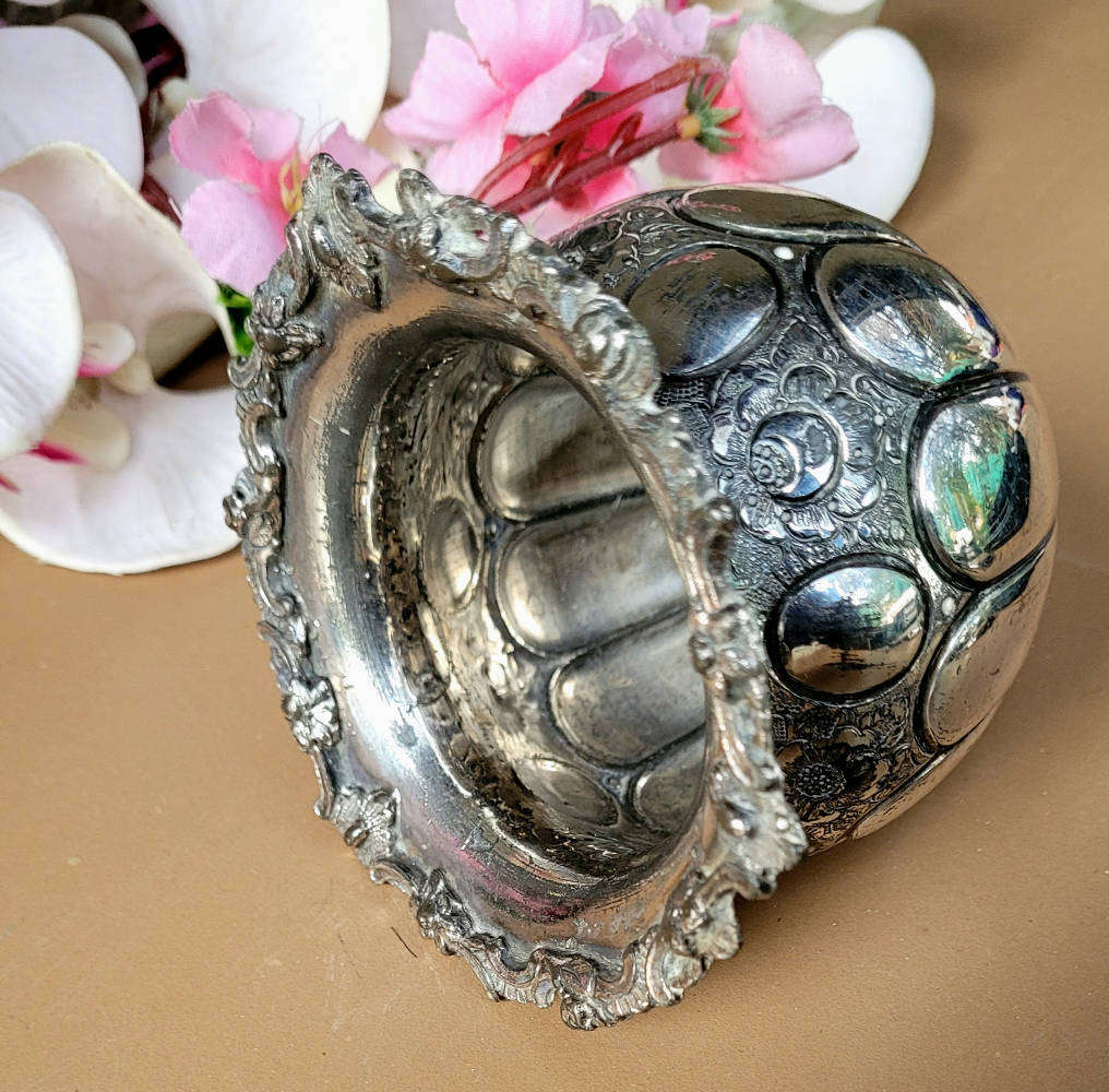 RARE... Old HALL-MARKED Silver-Plated Mini Vase. (Please see Pics Of Maker`s Marks on item Base)