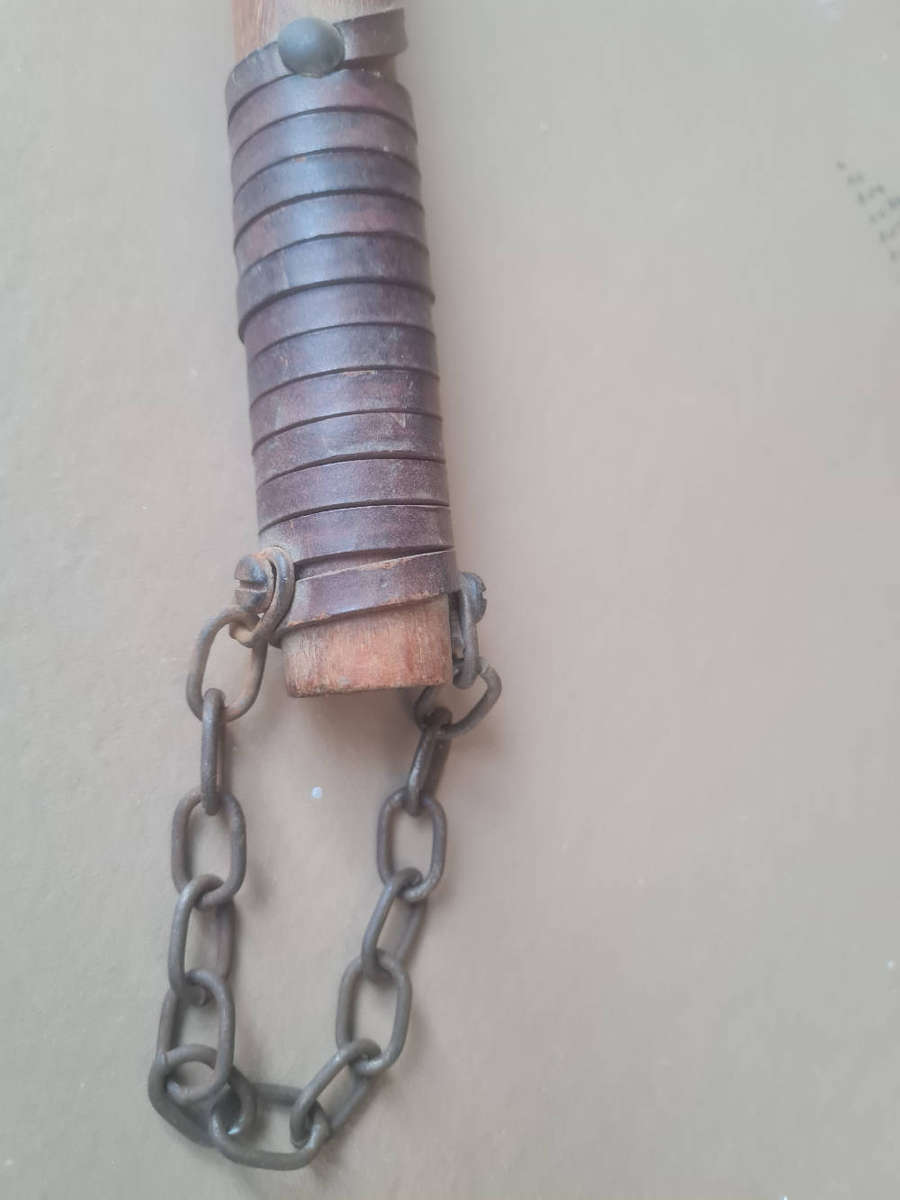 ANTIQUE Well-Preserved Twin-Ball Flail / Mace