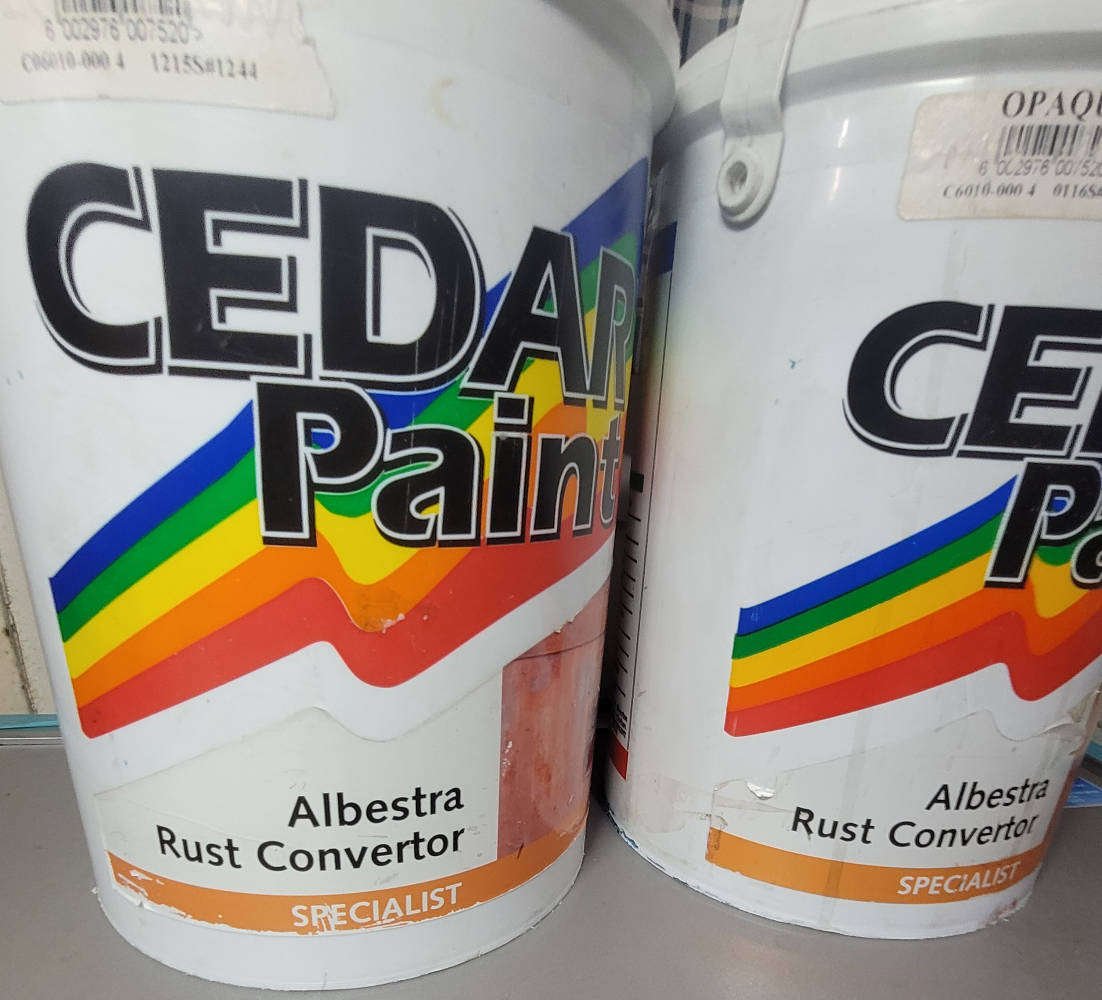 CEDAR PAINT Albestra Rust Converter (Bid Per Piece-To Take Both)