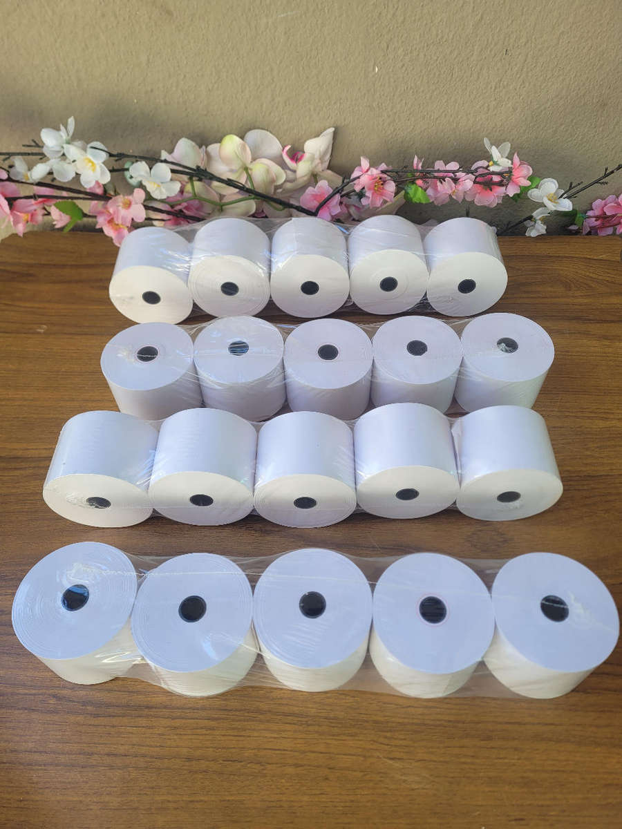 Thermal Till Rolls. NEW  (57x76)mm (Bid Per 50x Rolls)  LAST LOT...