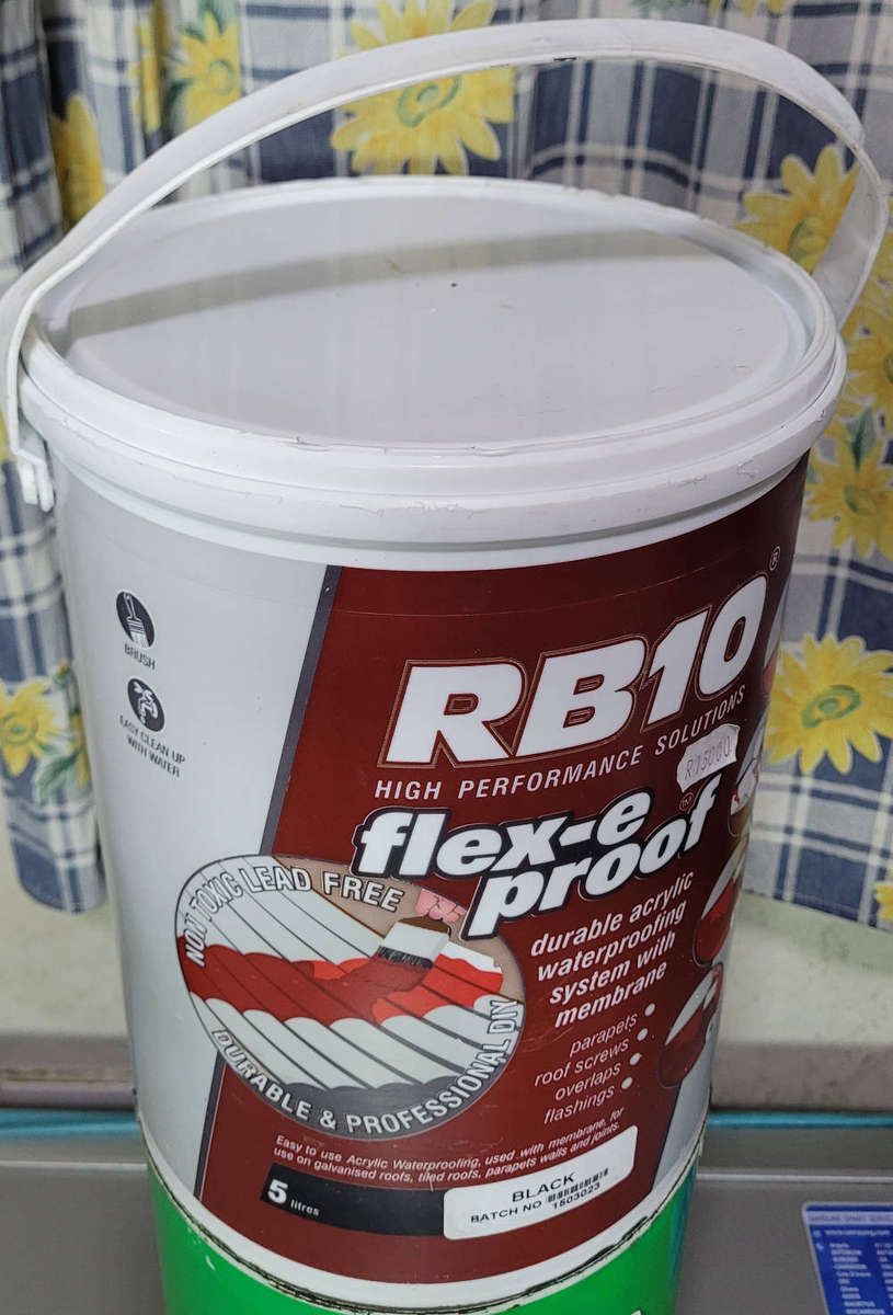 RB10 5L Flex-E  (Black Colour) Waterproof Paint