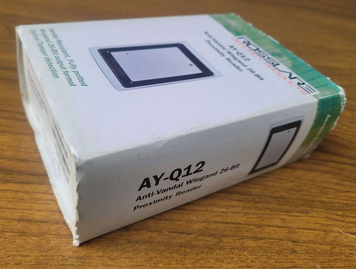 (UNBOXED). Rosslare Anti-Vandal 26-Bit Wiegand Metallic Proximity Reader AY-Q12