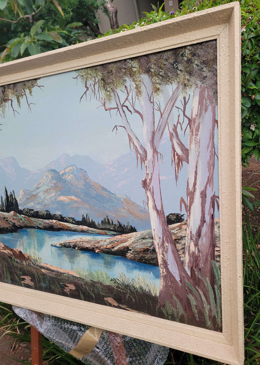 Large W.P Grobbler Signed Landscape Oil Painting - 900x645mm