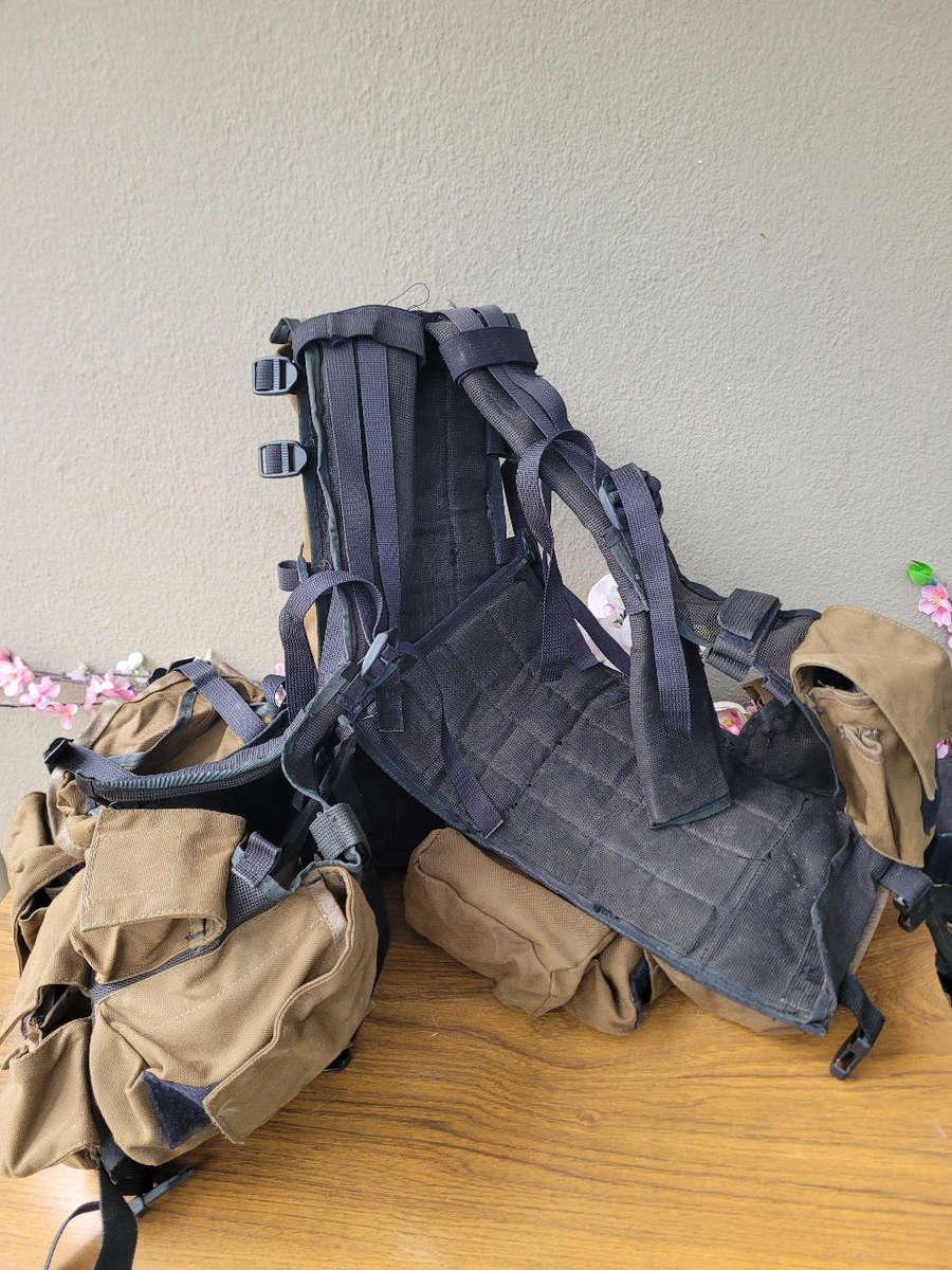 OLD SADF 3-Piece Battle Webbing Lot (As Pictured). Bid Per Lot