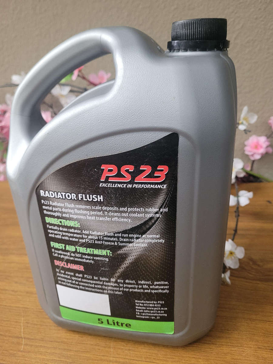 5L PS 23 RADIATOR FLUSH -As Pictured. ( Bid Per 1x 5L)
