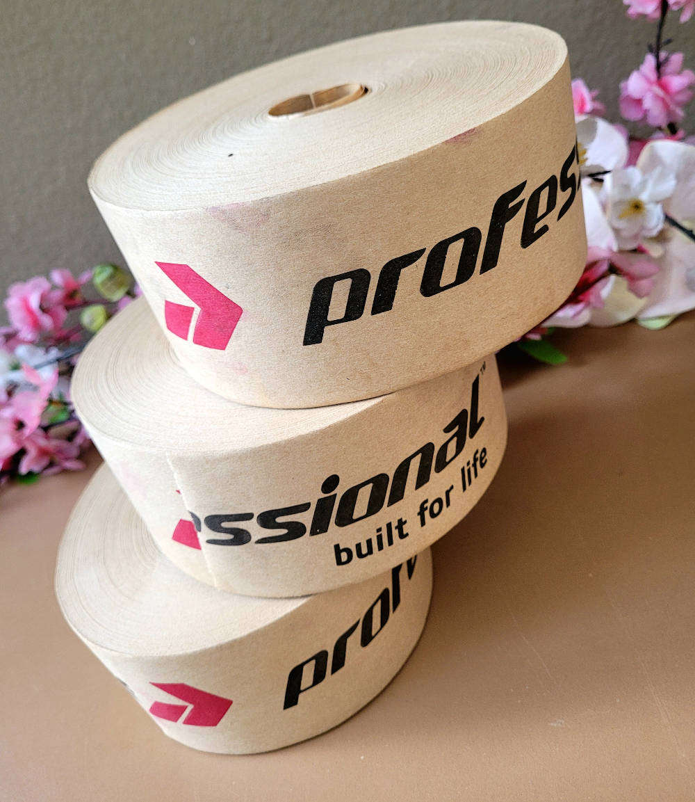 860g LARGE Professional-Branded GUM TAPE ROLL/ KRAFT PAPER TAPE ROLL. (Bid Per Piece-To Take All 4x)