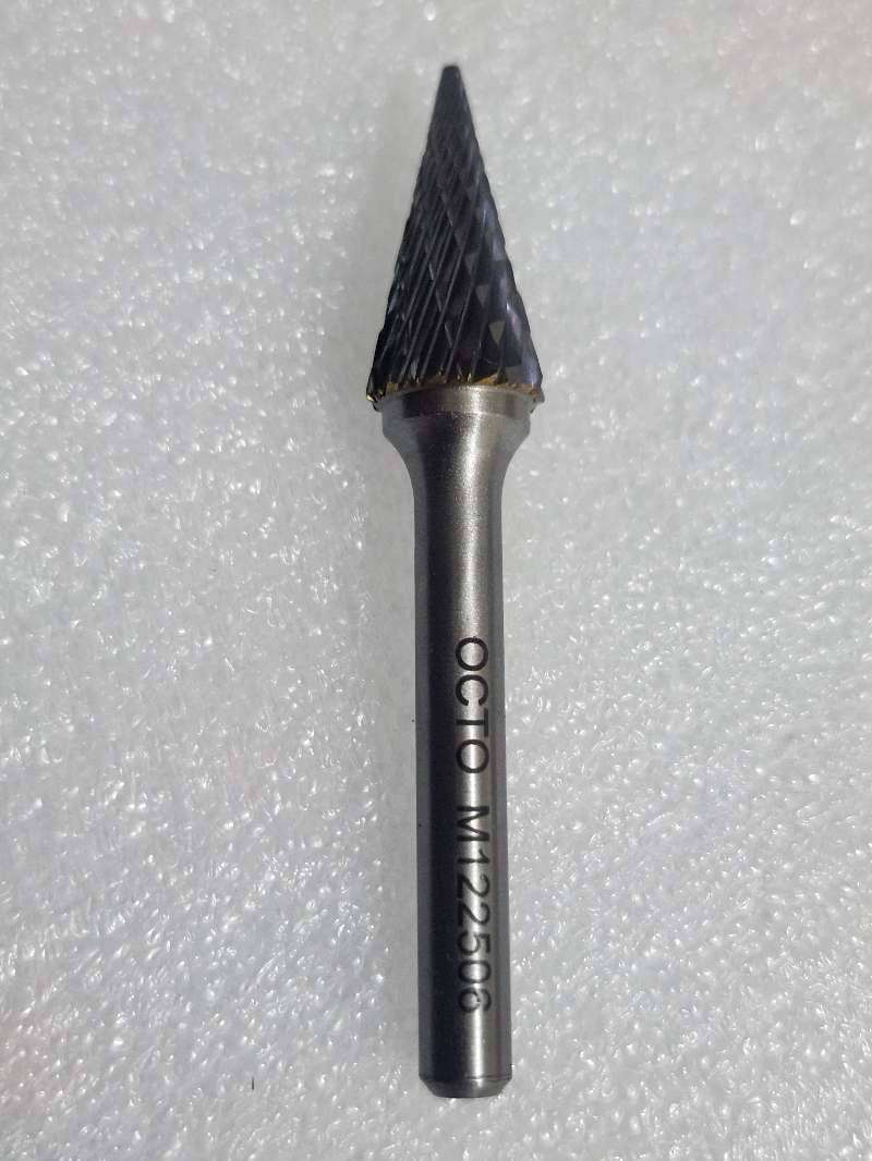 OCTO M Cone-Shaped Double-Cut Carbide Rotary Burr. (Bid Per Piece To Take Both)