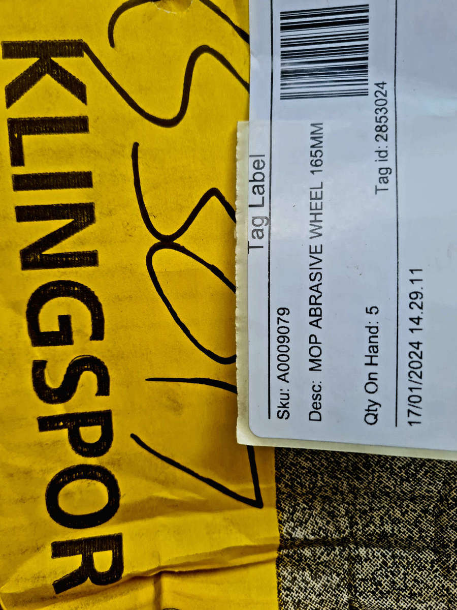 UNUSED...Abrasive Mop 195x25   (LAST ONE)