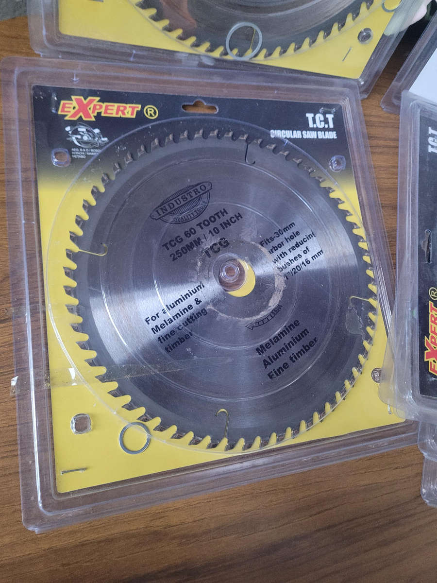 AS USED..250mm Circular Saw Blades. Former Display Items With Some Dust/Rust . (Bid Per Piece)