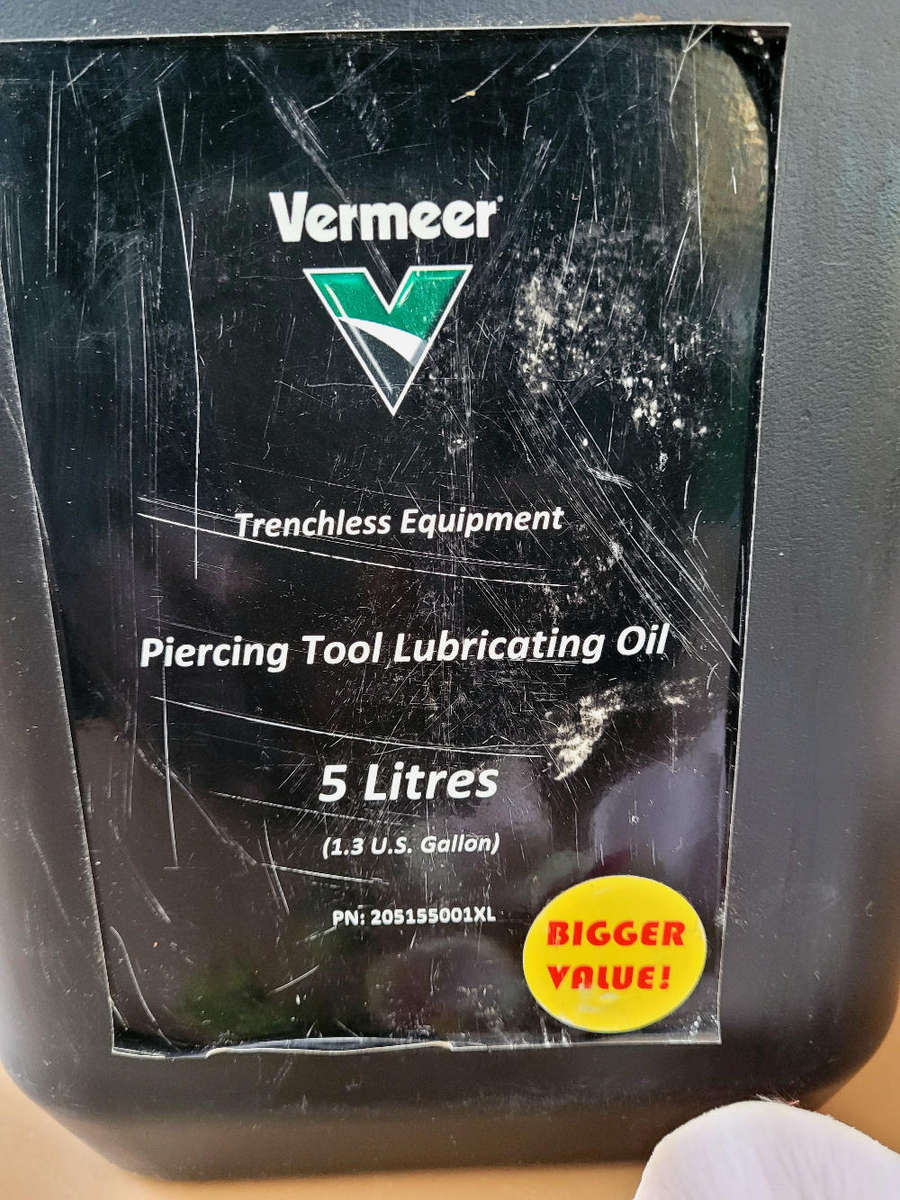 5L Trenchless Equipment Piercing Tool Lubricating Oil - (For Lubricating Hole Hammers Etc.) LAST ONE