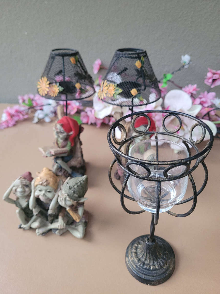 Mixed Candle Holders Lot-As Pictured. (Bid Per Lot)