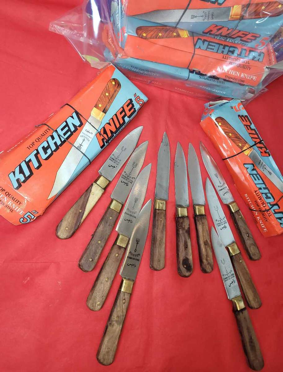 UNUSED...Japanese Super-Sharp HAND-MADE Kitchen/Bush Knives.  (Bid Per Knife -To Take 12x OR More)