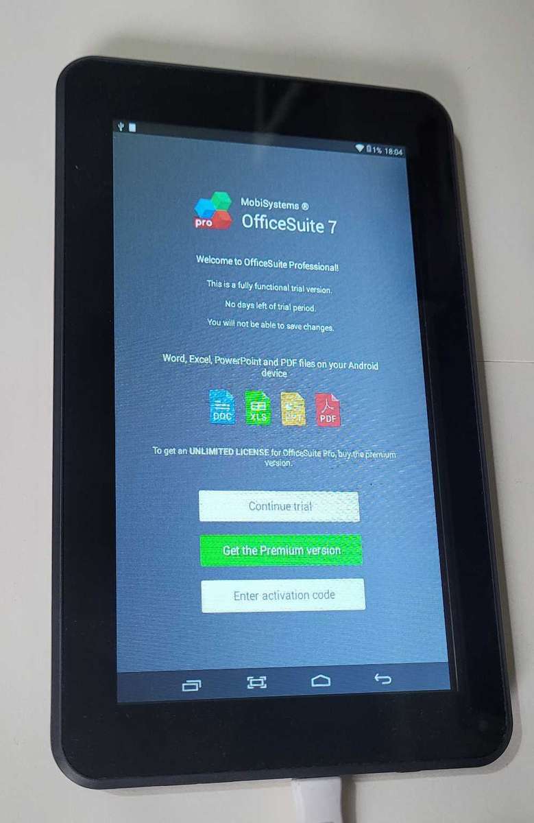 7" Clean-Used AZPEN WIFI TABLET (A727)