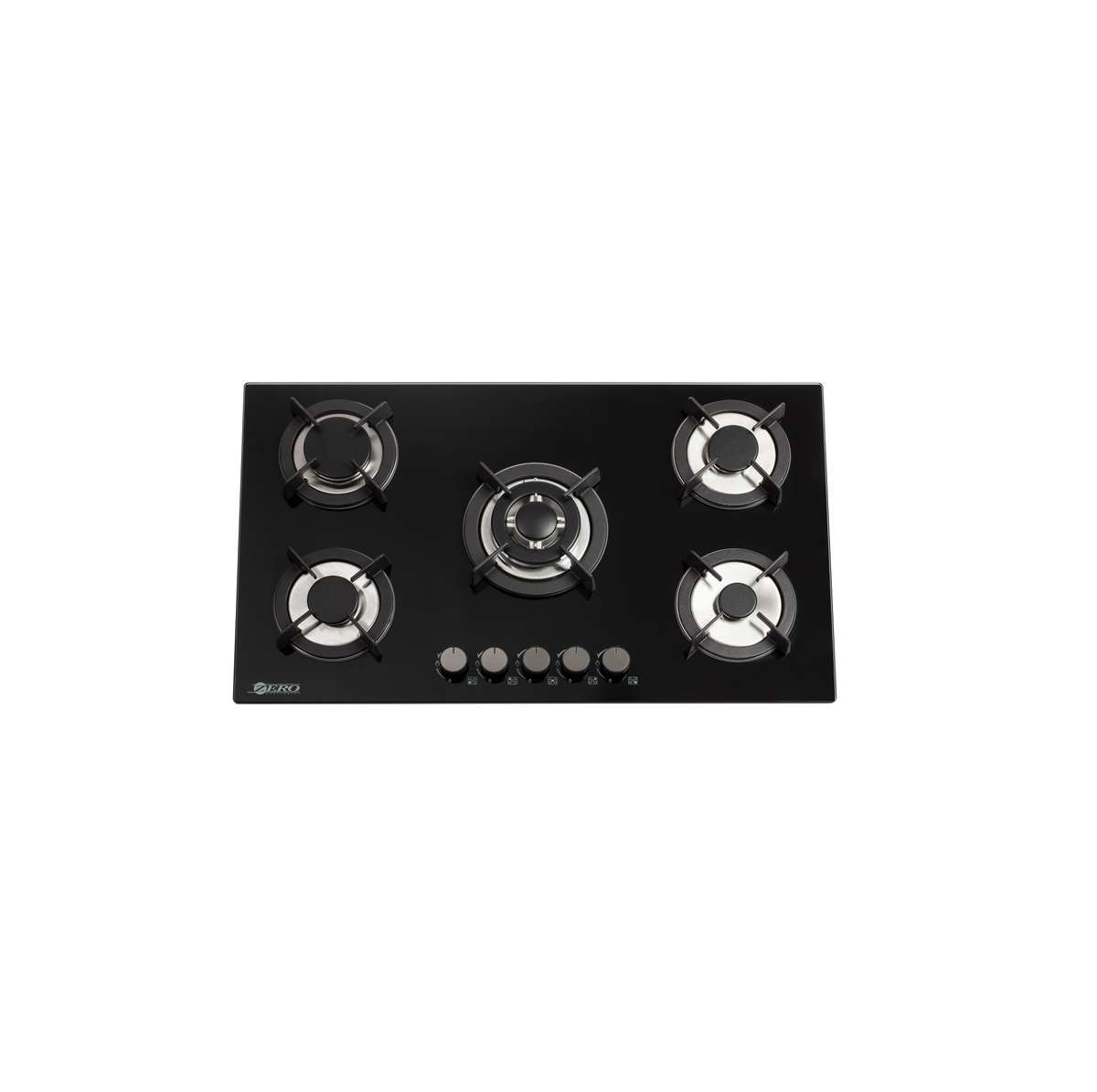 (Bad Box Deal) Zero 5 Burner Top Gas Hob With Battery Ignition and Gas Kit