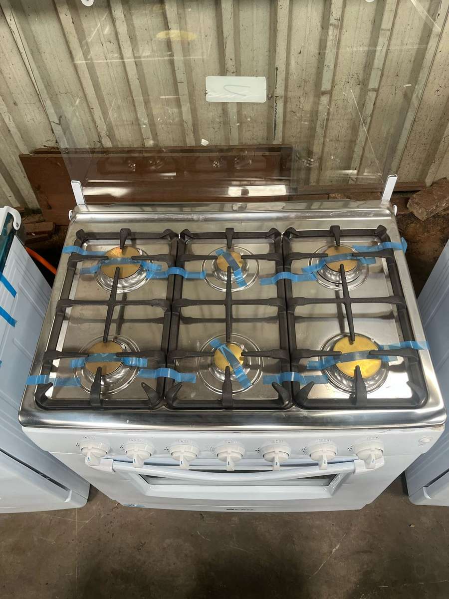 Shop Soiled Zero 6 Burner Full Gas Stove  White