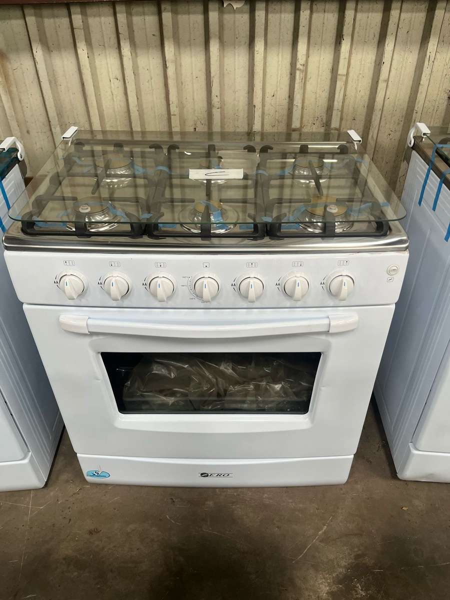 Shop Soiled Zero 6 Burner Full Gas Stove  White