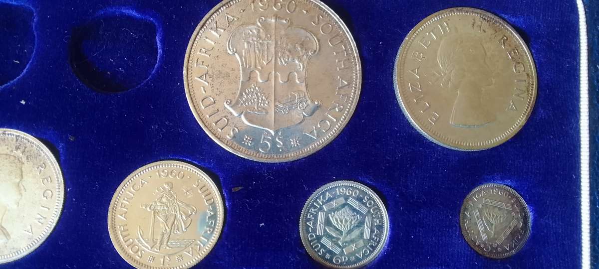 Low start - 1960 RSA PROOF SET IN SA MINT BOX - NO GOLD