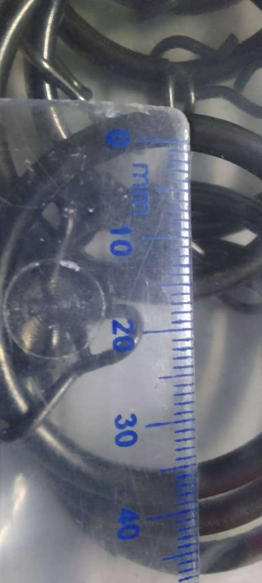 CURTAIN RINGS - METAL CURTAIN RINGS - PACKS OF 10 (SECONDHAND)  - BID PER PACK
