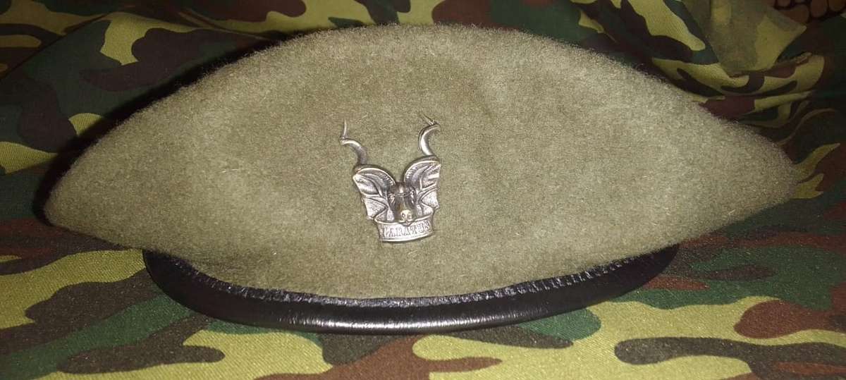 SADF -  SWATF AREA FORCE BERET WITH CAP BADGE