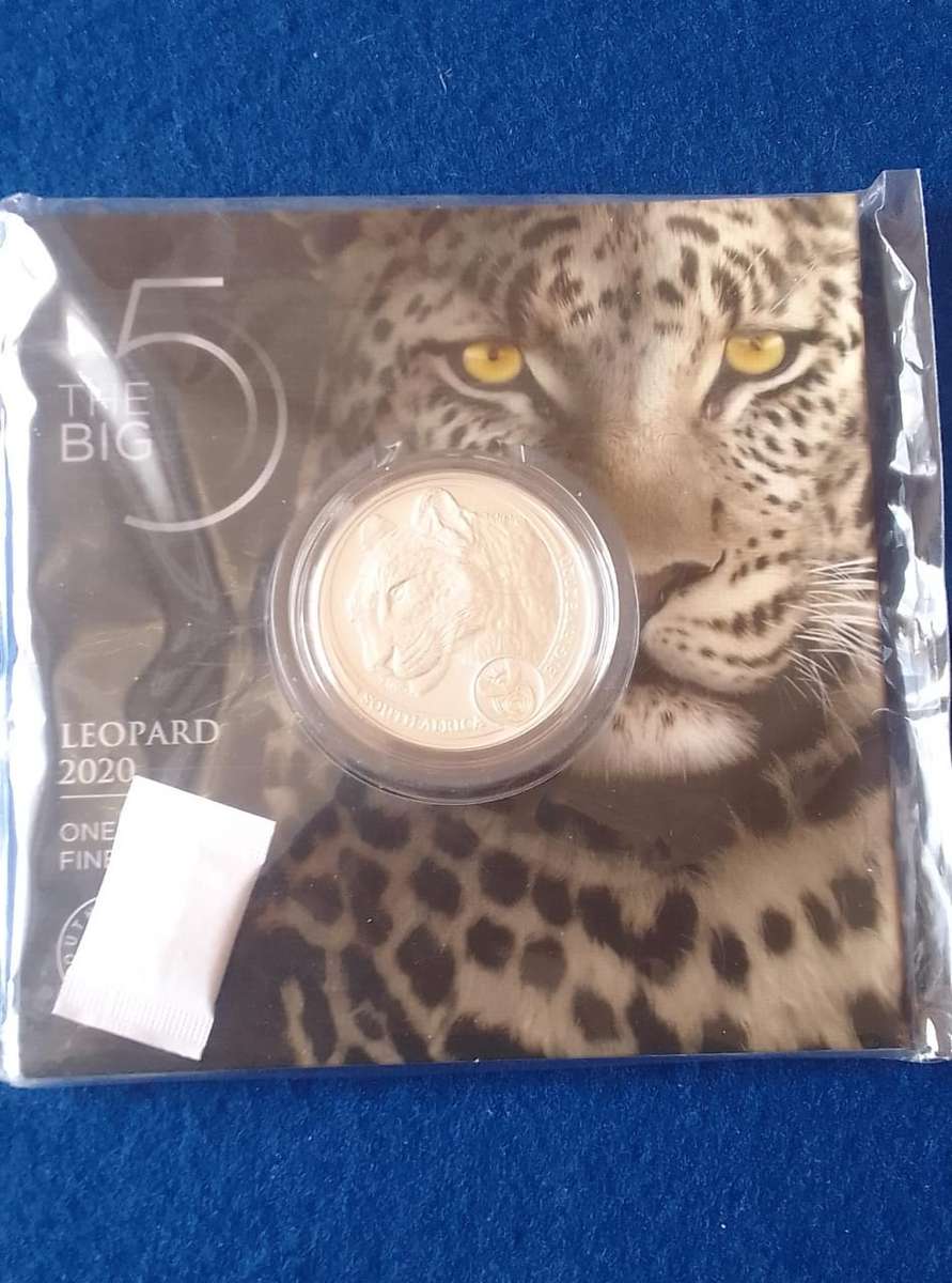 SILVER SPECIAL - LOW START!  2020 BIG FIVE LEOPARD COIN - IN SEAL BLISTER PACK -