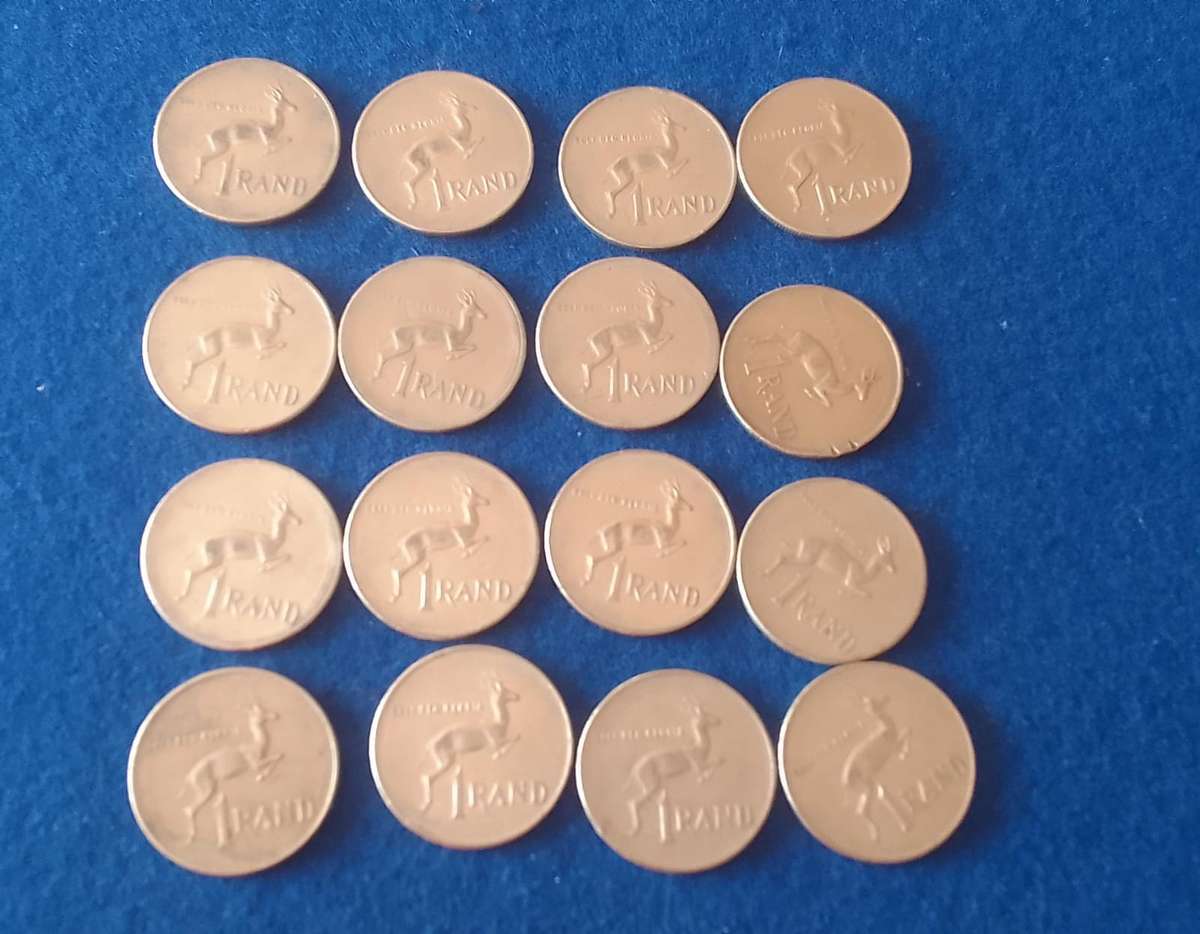 1977 RSA ONE RAND (R1) NICKEL COINS - BID PER COIN