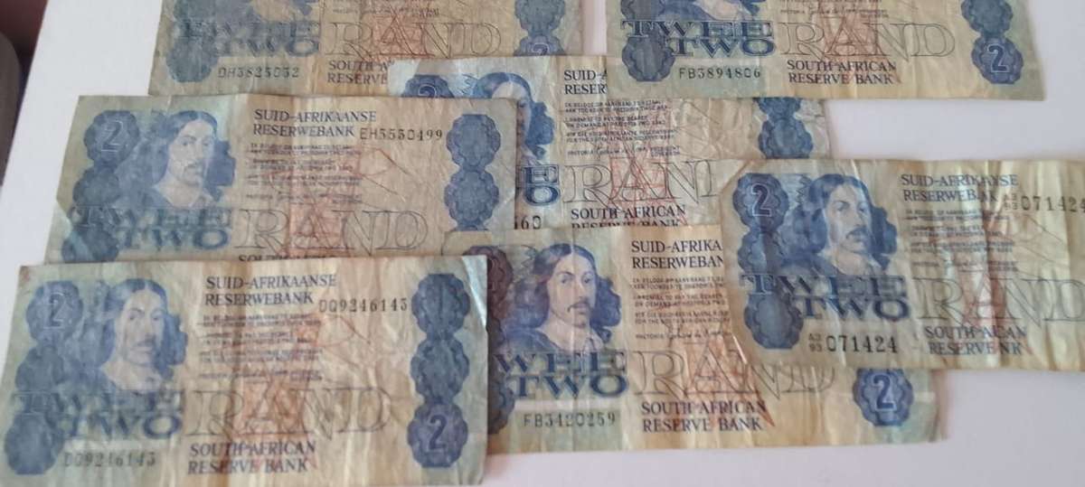 TWO RAND  GPC DE KOCK (80's) - 10 NOTES - BID PER NOTE
