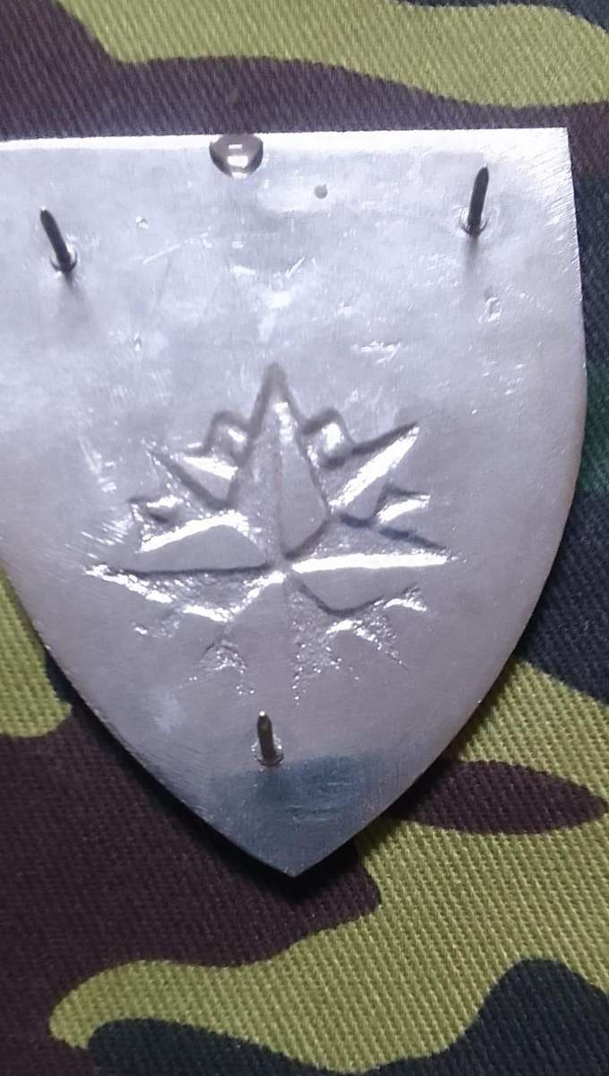 SADF/SA ARMY  5 RECCE SHOULDER FLASH - WITH PINS - BARGAIN BUY