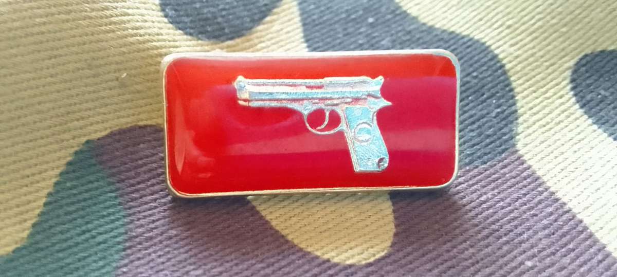 SADF /SA ARMY PISTOL INSTRUCTOR BAR - GOLD