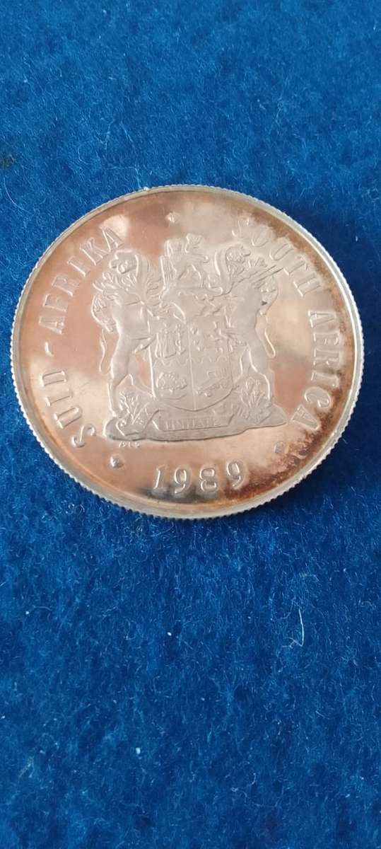 1989 R1 (S.A.) ONE RAND SILVER  PROOF COIN