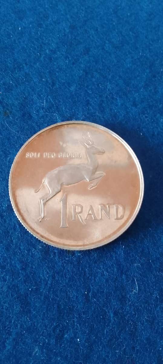 1989 R1 (S.A.) ONE RAND SILVER  PROOF COIN
