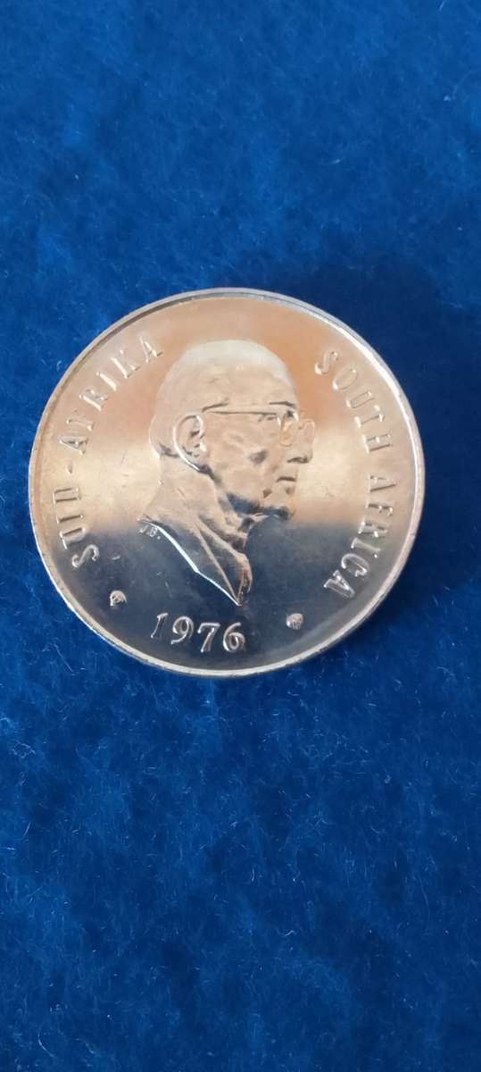 TWENTY CENT NICKEL COIN (RSA) - 1976 - AUNC