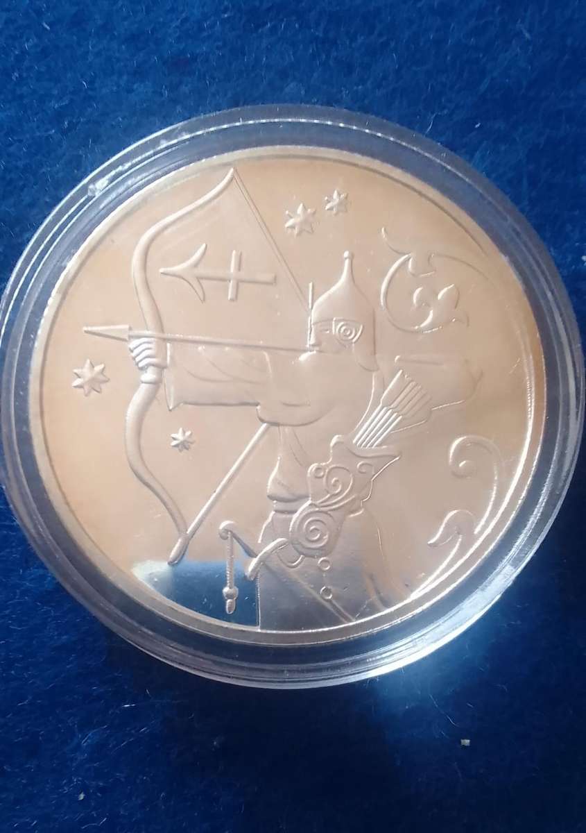 Commemorative coin:  constellation Leo coin - silver plated