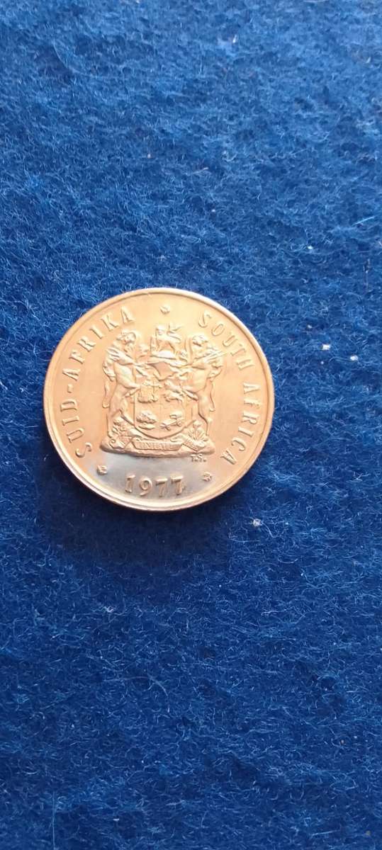 RSA Five cent nickel coin (1977) - great condition -