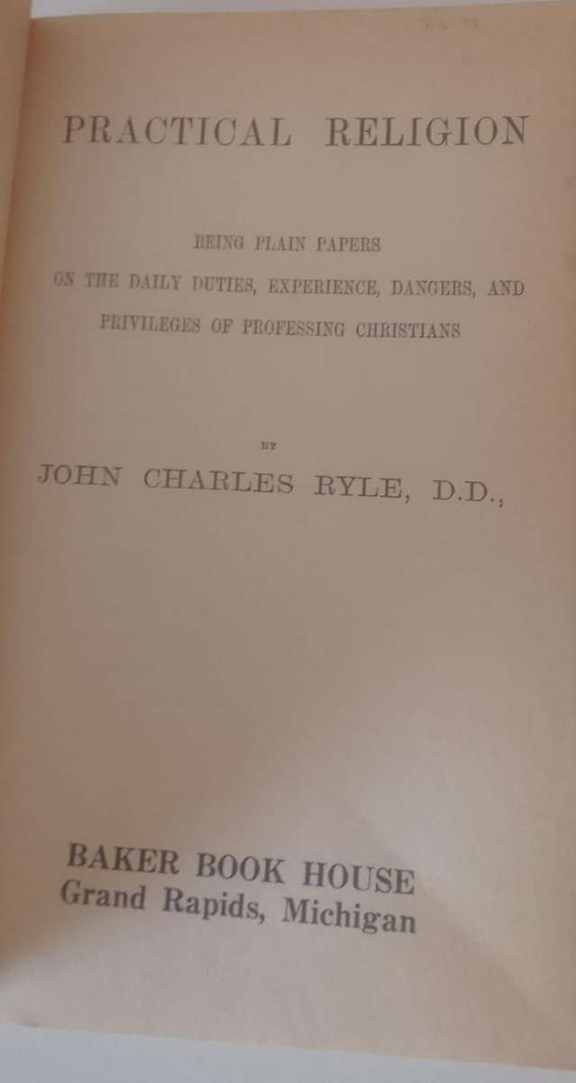 Book: Practical Religion - JC Ryle